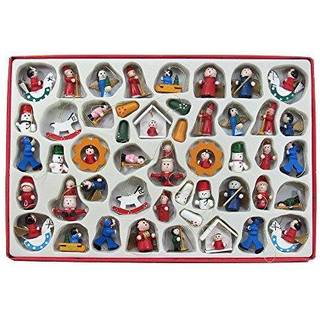 Kurt Adler C0719 Petite Treasures Wooden Ornament Set p? 48