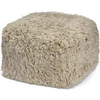 Classic Collection Cloudy Pouf Beige 55x55 cm