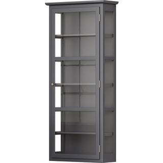 Lindebjerg Design N4 Display Cabinet Anthracite - Skabe & Vitrineskabe Fyrretræ Antracit - N4 Anthracite