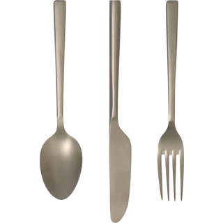 HKliving Bestiksæt sæt af 3 stk 19-21 cm Rustfrit stål mat