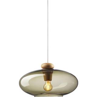 FDB Møbler U3 Hiti pendel Opal glass-walnut nature lacquered