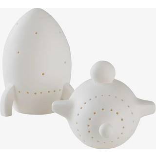 SHIPS natlampe/dekoration 2-pak - Hvid
