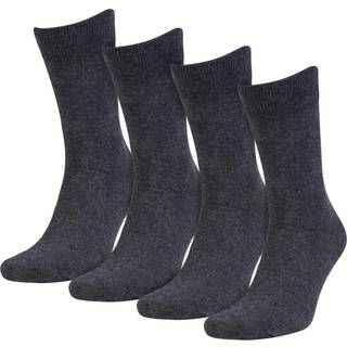 Amanda Christensen 4-pak Bamboo Crew Socks - Anthracite - Str 43/46
