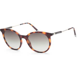 Calvin Klein Kvinde CK3208S 214 Solbriller Acetat Havana Grå Rund Normal Skygge