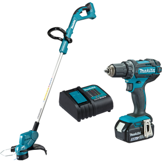 Makita kombokit græstrim + DLX2489  bore-/skruemaskine DLX2489