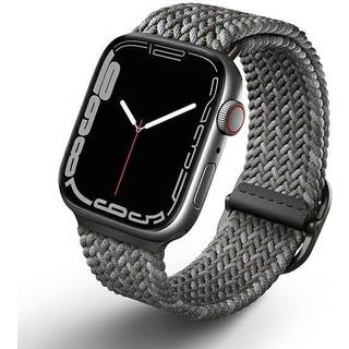 UNIQ Aspen Apple Watch flettet rem 44/45/46/49mm - Granit grå
