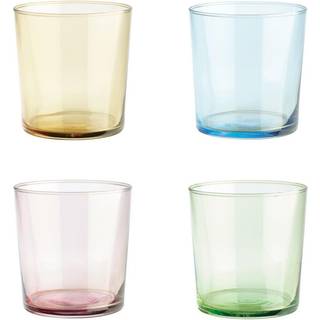 - Café - farvet vandglas 4 stk