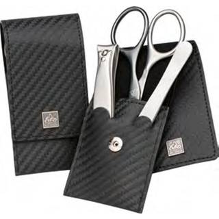 ERBE Erbe Manicure Etuis Taskeetui Carbon MAN, 3 dele Sort 1 Stk. (790,00 kr / 1 stk.) - 1 Stk.