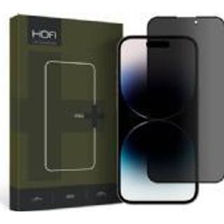 iPhone 14 Pro Max Hofi Glass Pro+ Skærmbeskyttelse m. Privacy - Case Friendly - Gennemsigtig
