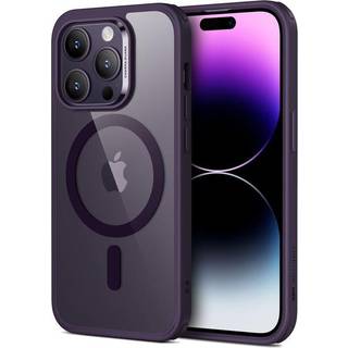 iPhone 14 Pro - ESR Classic Hybrid Cover - MagSafe Kompatibel - Gennemsigtig / Lilla