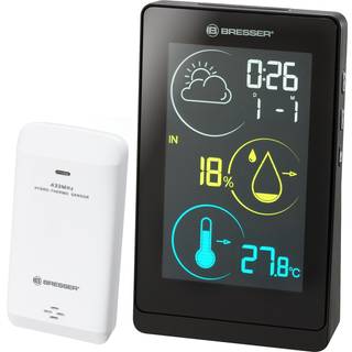 Bresser Temeo Life H Weather Station With Color Display, Black - Vejrstation