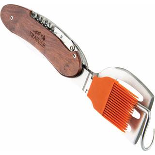 Traeger Grills BAC461 BBQ Multi Tool Grill tilbehør med spatel svinhale basting børste og kork skrue