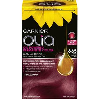 Garnier Olia Oil Powered Permanent Hair Color 6.65 Light Garnet Red