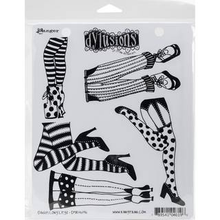 Ranger Dyan Reaveleys Dylusions Cling Stamp Collections 8.5 """" X7 """" Daddy Long Bens