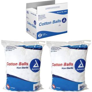 Dynarex Cotton Ball Ikke-steril og stor latexfri pakke p? 2000