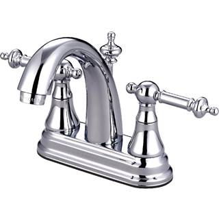 Kingston Brass KS7611TL 4 in. Centerset badev?relse vandhane poleret krom