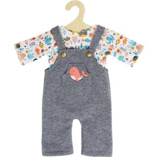 Heless Doll dungarees with T-shirt Whale 28-35 cm