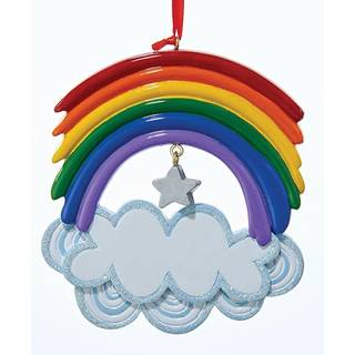 Kurt Adler Plastic Christmas Rainbow Ornament