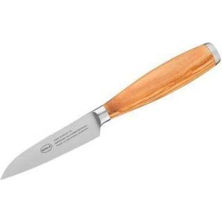 Rösle Artesano Gemüsemesser 9 cm - mit Olivenholzgriff - Braun,Silber