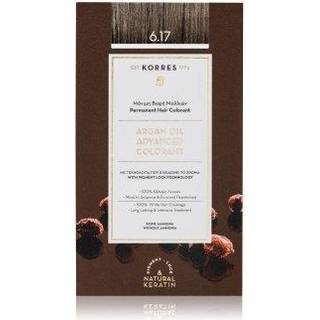 Korres Argan Oil Permanent hårfarve Med Arganolie Skygge 6.17 Dark Blond Beige 50 ml - 50 ml