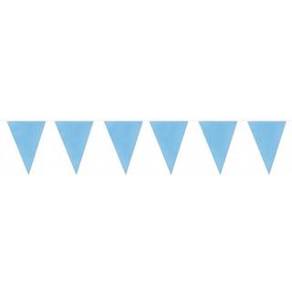 Flagguirlande lyseblå 10 m