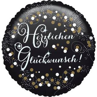 Herzlichen Glückwunsch Glamour Folienballon