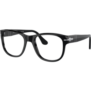 Persol Unisex PO3312V 95 Optiske stel Acetat Sort Transparent Firkantet Normal