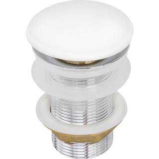 Ruvati White Ceramic Top Push-up-dr?n til badev?relsesvaske uden overl?b- RVA5102WH