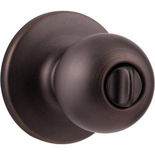 Kwikset Polo Interior Privacy Door Knob med l?sed?r h?ndtag til badev?relse og sovev?relse venetiansk bronze n?glefri turn lock doorknob