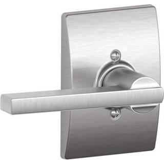 Schlage Latitude Lever med Century Trim Non-Turning Lock Satin Chrome (F170 LAT 626 CEN)