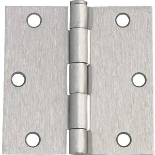 Design House 181479 Square Corner Steel Door Hinge Door Hardware Door H?ngsler Interi?rd?re 3.5 """" X 3,5 """" Satin Nickel 3Pack