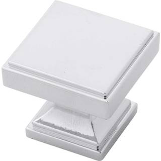 Belwith-Keeler B077460-CH Brownstone Collection Knob 1-3/8 tum fyrkantig kromfinish