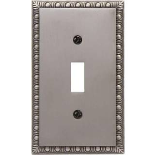 Amerelle 90tan Egg & Dart Wallplate 1 Toggle Antique Nickel