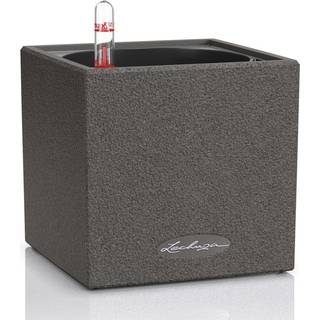 Lechuza Canto Stone 14 indendørs krukke til blomster med selvvandingssystem Graphite black