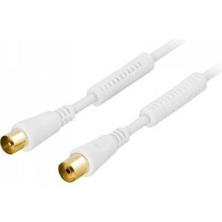 Goobay antennekabel, 3 m, hvid
