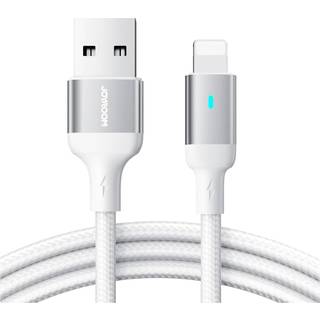 Joyroom USB til Lightning kabel med diode - 1,2m - vævet hvid