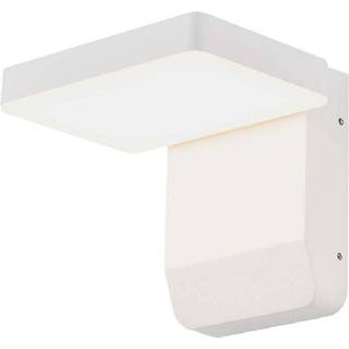 17W Væglampe LED - 3000K, hvid, kvadratisk, IP65 - Kulør : Varm