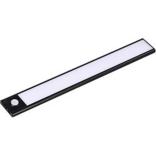 2W skabslys - LED, PIR sensor, 3000K, sort, IP20 - Kulør : Varm