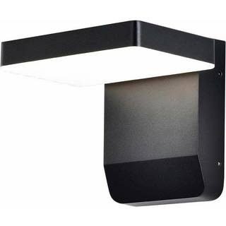 17W LED Væglampe 4000K Sort - Kvadratisk, IP65 - Kulør : Neutral