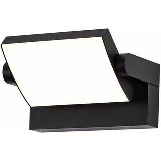 ''17W Væglampe - LED, 3000K, Sort, IP65'' - Kulør : Varm