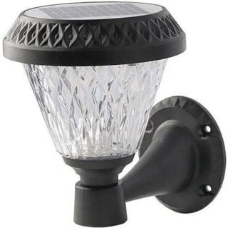 LED Solcelle Væglampe - RF-styring, CCT 3i1, Sort, IP44, 160x230mm - Kulør : 3-i-1