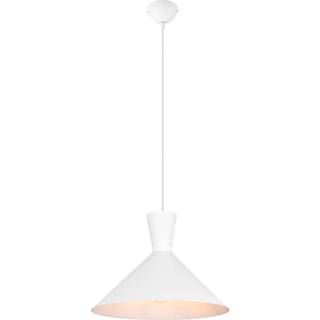 Enzo hængelampe, Ø 35 cm, hvid, 1 lyskilde