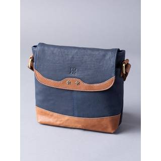 Lakeland Leather Lakeland Leather Navy Blue Hartsop Flapover Cross-Body Bag