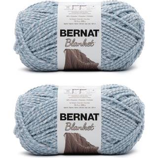 Bernat T?ppe Blue Fog Twist Yarn - 2 Pack med 300 g/10,5 oz - Polyester - 6 Super volumin?s - 220 yards - Strik/h?kling