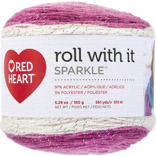 Red Heart Roll med det Sparkle Yarn-Pixie Multicolor