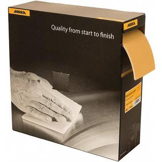 Mirka Goldflex Soft Hand Slibing Sheets 4,5 tommer x 5 tommer/Grit 240/200 pcs på en rulle
