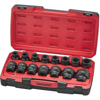 Teng Tools Slagtopsæt med 17 dele med 3/4\" firkantet drivenhed T9417