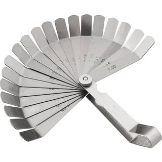Ventil søgerblad 0,05-1,00 mm (20 blade) 100 mm 45° vinkel