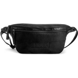muud Vegas XL oversized bumbag, læder, sort