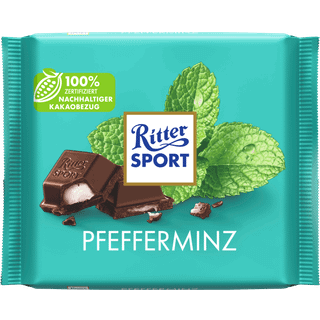 Ritter Sport Pebermynte 100 g.